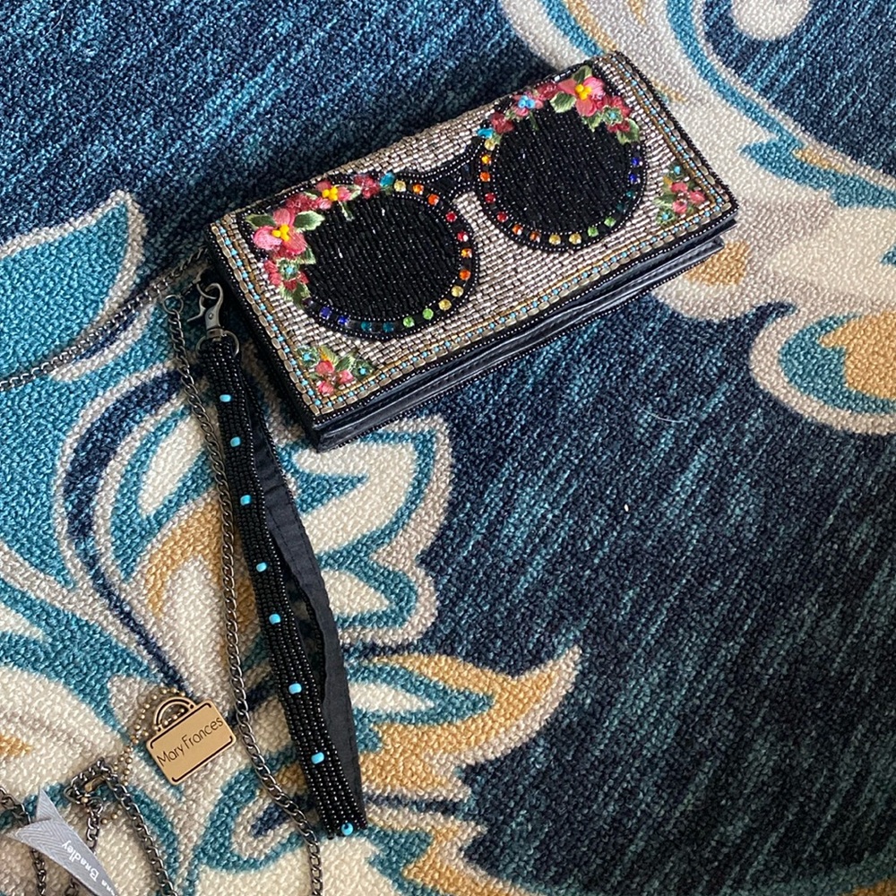 Mary Frances sunglasses beaded wallet